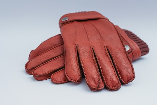 How do you clean leather gloves?