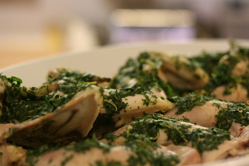 Poached Chicken with Salsa Verde