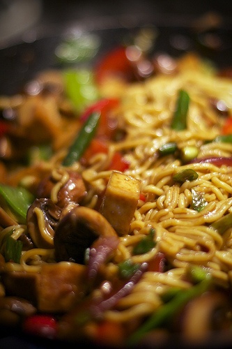 Pad Thai Noodles with Mushrooms