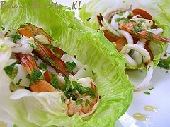 Crisp and Curly Endive with Seafood Salad